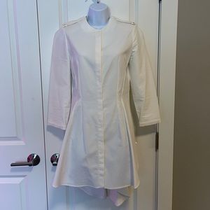 Alexander McQueen Mock Neck Fit Flare Mini Dress Size 40